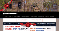 Desktop Screenshot of bclivestock.bc.ca